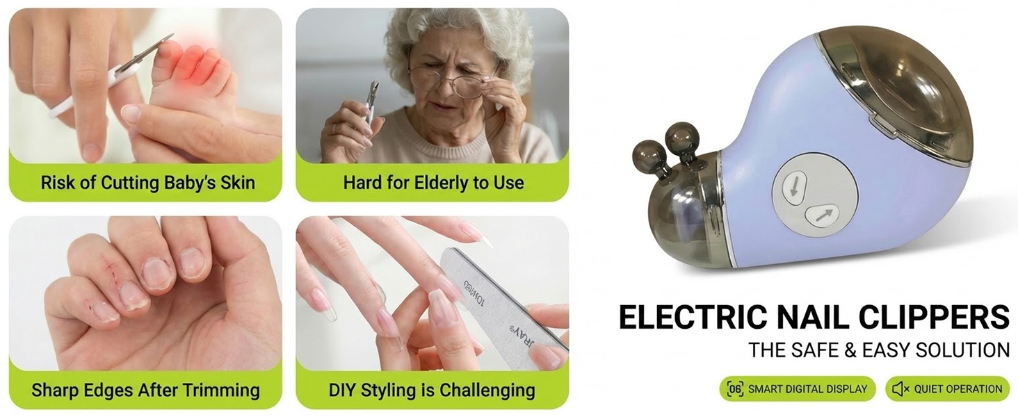 Electric Nail Trimmer & File