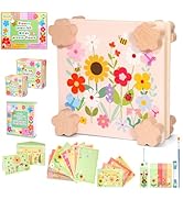 Aboofx Creativity Pressed Flower Art Kit for Kids, Small Flower Press Kit for Craft Pressed Flowe...