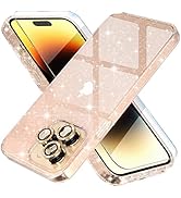 Choiche Compatible for iPhone 14 Pro Max Case Cute, Women Clear Glitter Bling Sparkly Case, [3 x ...