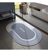 MontVoo Bath Mat-Bathroom Mat Bathroom Rug Absorbent Non Slip Quick Dry Stain Resistant Bath Mat ...