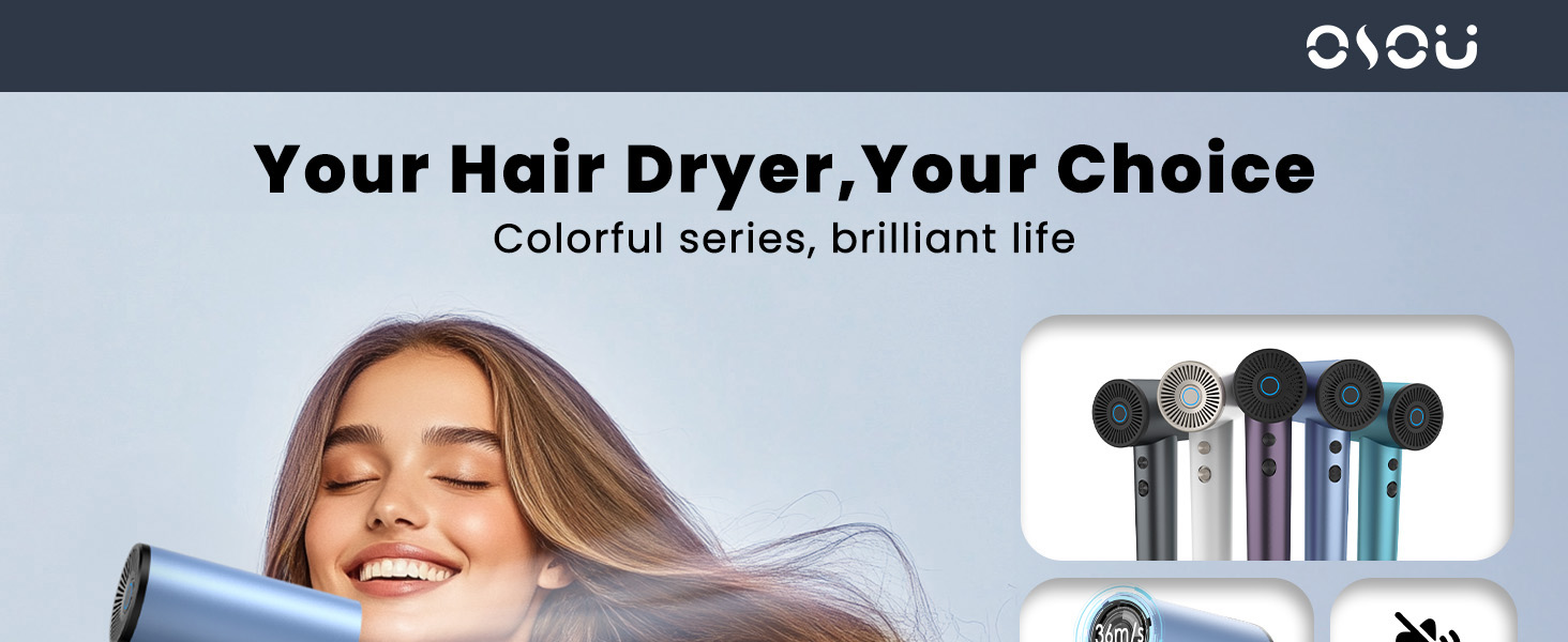 high speed ionic hair dryer fast drying blow dryer lightweight small travel hairdryer for women
