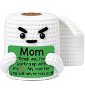 Gifts for Mom Birthday Mothers Day Funny Gift from Daughter Son, Small Gag Handmade Crochet Anima...