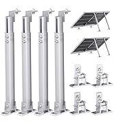 2 Set Adjustable 15-30° Solar Panel Tilt Mount Brackets Aluminum Alloy Solar Panel Mount Support ...