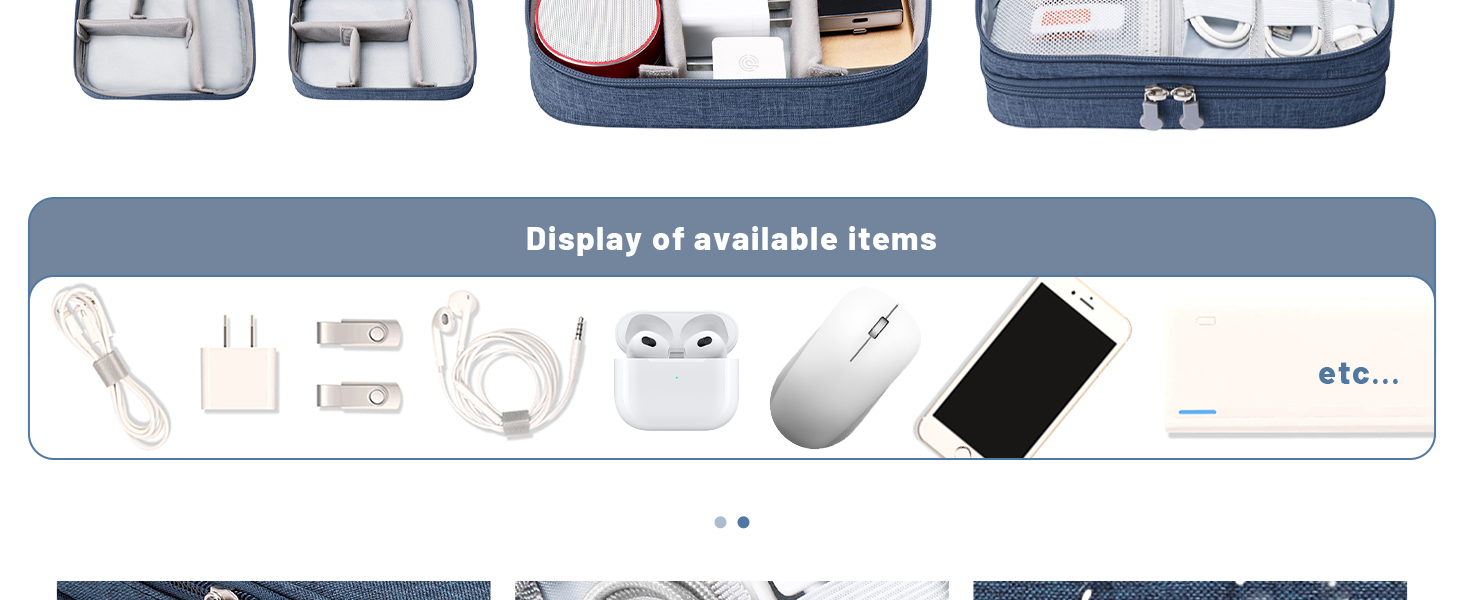 Lanola Electronic Organizer,Travel Cable Organizer
