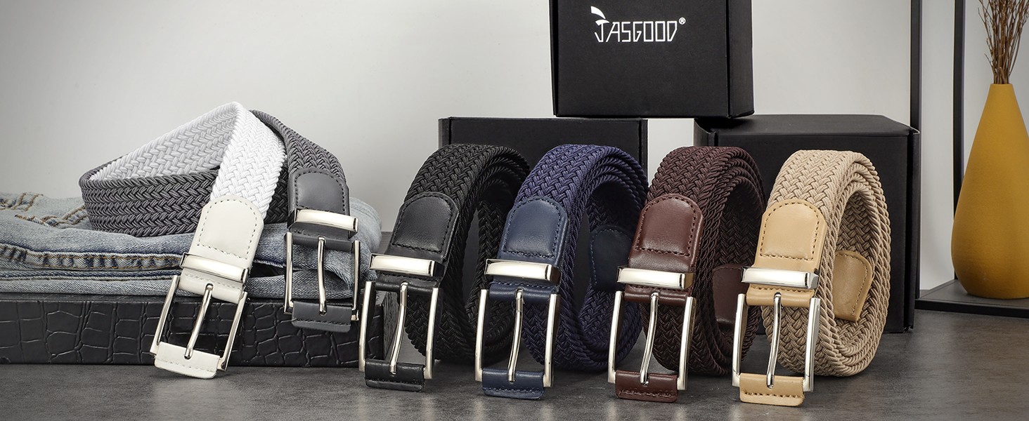 Braided Web Belt for Men