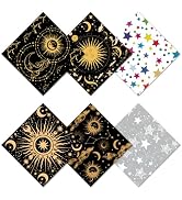 CREATCABIN 6 Packs Thickened Glasses Cleaning Cloth Elegant Flower Design