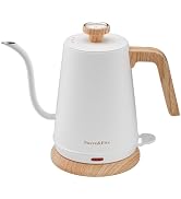 Nueve&Five Gooseneck Electric Kettle with Thermometer,Electric Tea Kettle 1L with Auto Shut-Off,1...