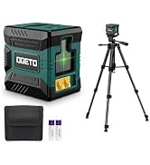 Ogeto Laser Level with 40 inch Tripod, Self-Leveling Cross-Line Laser with Horizontal and Vertica...