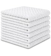 Keith Lun 6 Pack 100% Cotton Wash Cloth, 12x12Inch Highly Absorbent and Soft Feel Fingertip Towel...