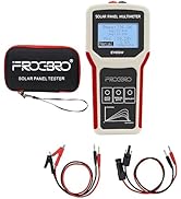 FrogBro Solar Panel Tester Photovoltaic Multimeter Upgrade EY800W with Ultra Clear LCD, Smart MPP...