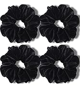 IVARYSS Extra Large Scrunchies for Women's Thick Hair, Premium Velvet Soft Jumbo Scrunchy, XL 6 i...