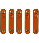 PU Leather Cable Straps, KBEAR KA1 Cord Organizer, Multipurpose Cable Organizer Clips Wire Ties, ...