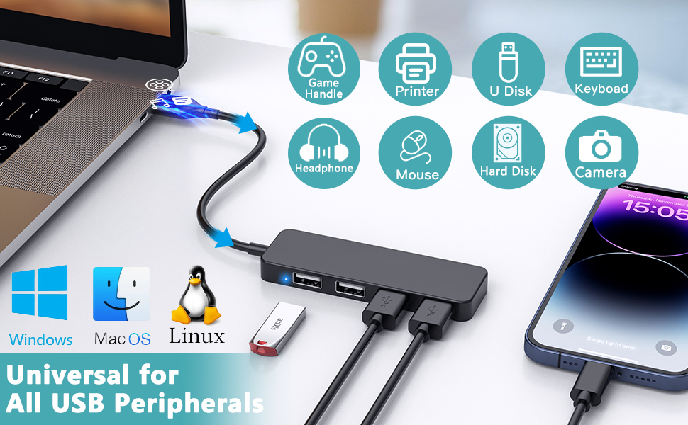 4 port usb hub