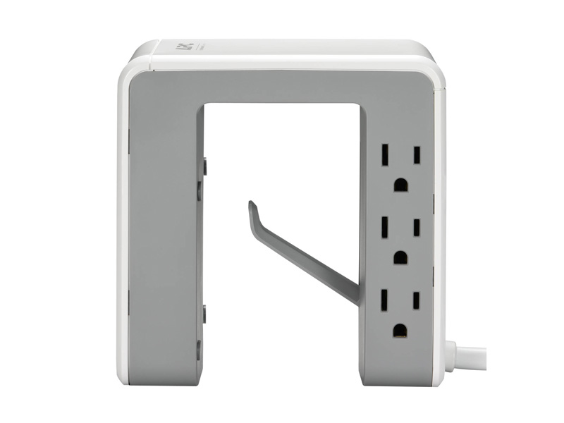 Side view of the APC P6U4W SurgeArrest 6 Outlet Muti-Use Surge Protector