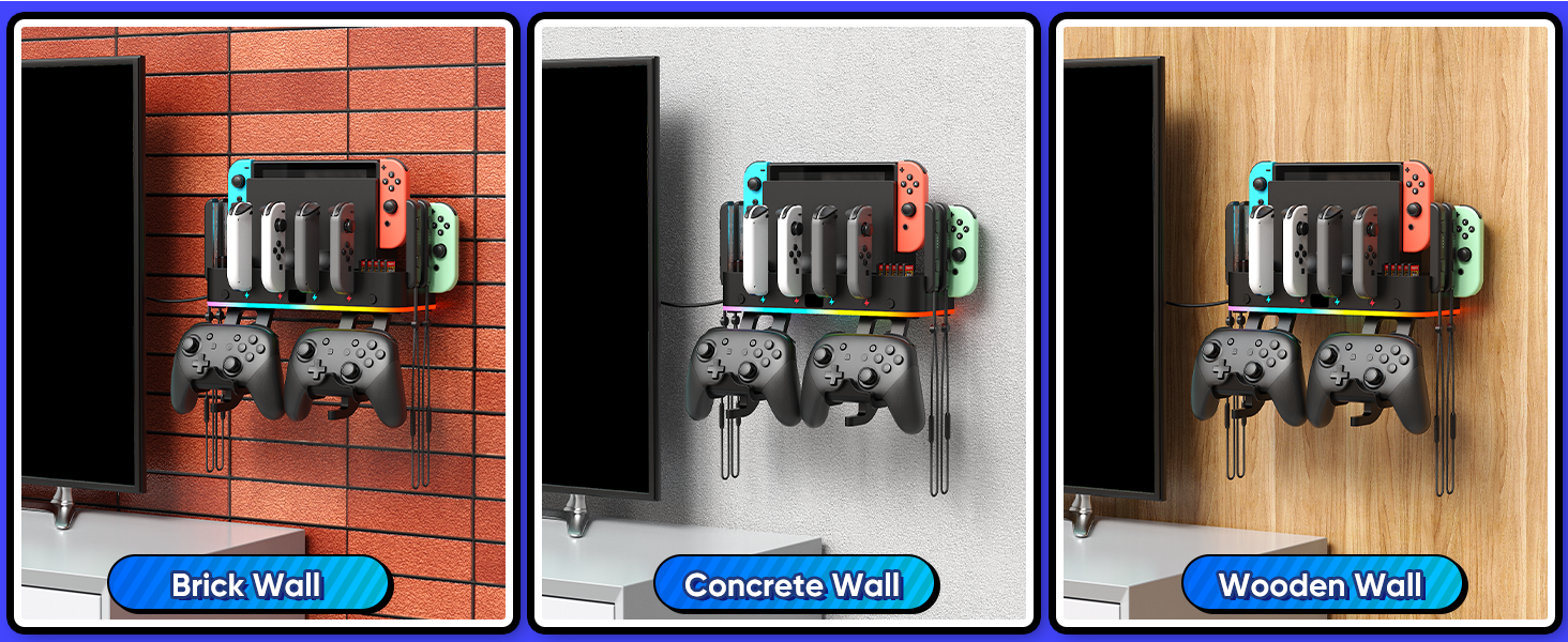 nintendo switch mount wall