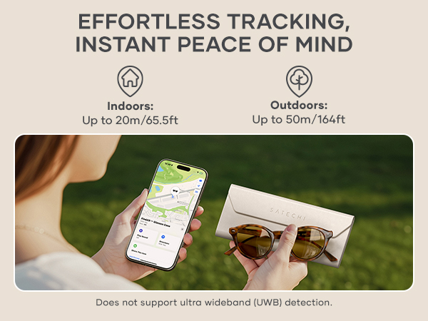 Satechi FindAll Smart Glasses Case with FindMy, Foldable, Portable, Rechargeable, Left-Behind Alerts
