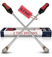 2 Pack 14.5" Tire Spoons Changing Tire Lever Tire Iron Bar Set Tire Repair Tool Kit Tire Changer ...
