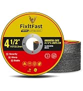 FIXLTFAST 4-1/2 x .045 x 7/8" Metal & Stainless Steel Cut Off Wheel -50 PCS | Double layered glas...
