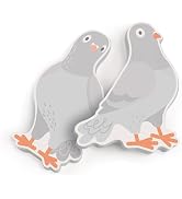 Genuine Fred Messenger Pigeons Sticky Notes – Set of 2 Pigeon Notepads with 75 Sheets Each – Fun ...