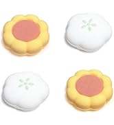 Sanfulin Silicone Thumb Grips for Nintendo Switch/Switch OLED/Lite, Cute Floral Joystick Cover Ca...