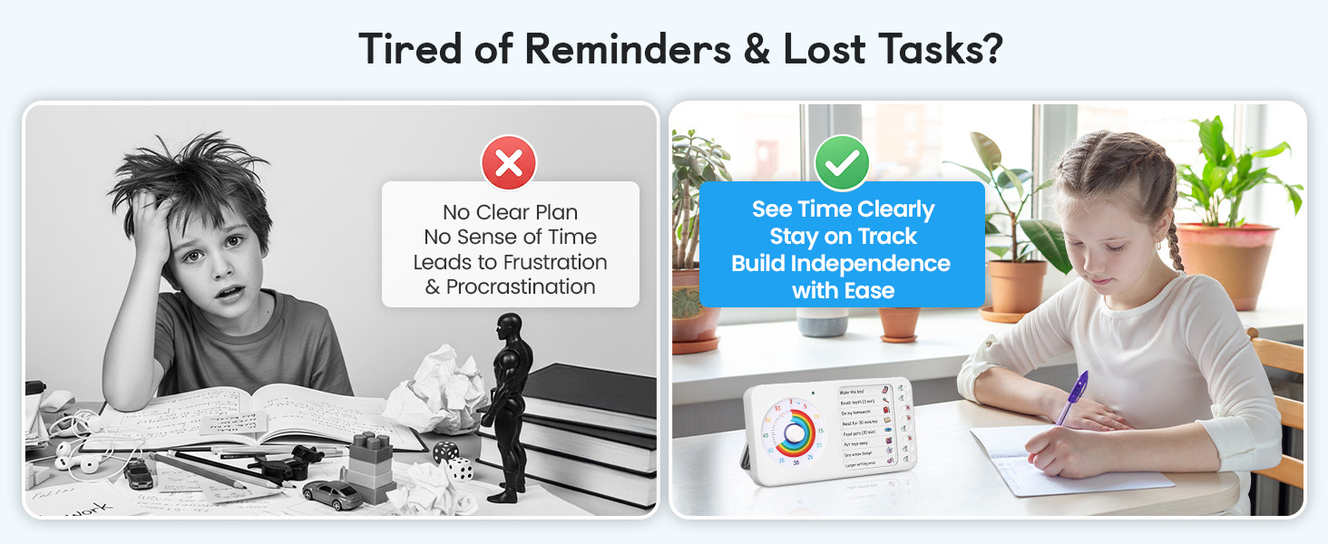 2 in 1 visual timer task board adhd autism dry erase chore chart visual schedule kids adults