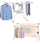 YUBELLES Clothes Drying Rack, Space Saving Laundry Drying Rack, Collapsible for Storage Indoor an...