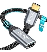 USB C Extension Cable, 3.3Ft 20Gbps/USB3.2 Fast Transfer USB Type C Extender 240W Charging Compat...