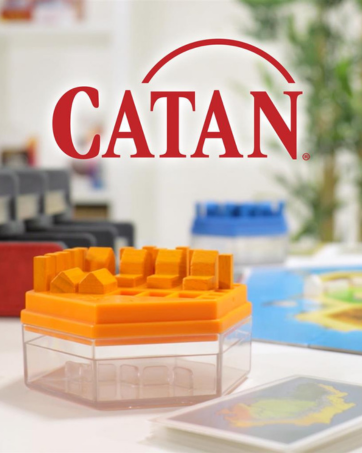 gamegenic accessories catan board game accessories hexadocks card sleeves trading post hexatower