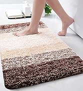 Arotive Microfiber, Shaggy Soft and Absorbent Bath Rug, Non-Slip, Thick Plush, Machine Washable D...