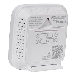 lacrosse, la crosse, 302-1407W, digital, temperature, thermometer, indoor, humidity, hygrometer