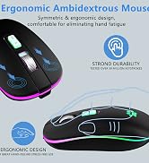 Ergonomic Ambidextrous Mouse usb mouse wireless