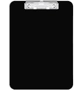 Hongri Plastic Clipboard, Black Clipboard Standard A4 Letter Size Clipboards for Nurses, Students...