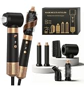 6 in 1 Blow Dryer Brush, Negative Ionic Hot Air Styler Brush Kit for Curls, Volumizing, Straighte...
