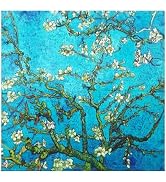 Salutto Square Scarf for Women 21" Square Scarves 100% Silk Square Scarves Van Gogh Monet etc Pai...
