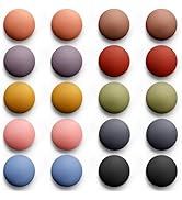 GOOZADA 20Pcs Round Fridge Magnets Strong,10 Colours Refrigerator Magnet, Classroom Magnets, Matt...
