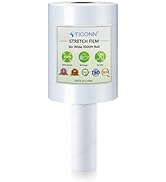 TICONN 5'' Stretch Wrap Stretch Film, 1000ft 80 Gauge Industrial Strength Clear Plastic Wrap with...