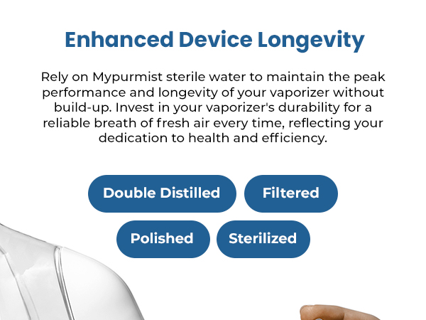 Mypurmist steam inhaler warm therapy sinus relief congestion respiratory portable cordless refills