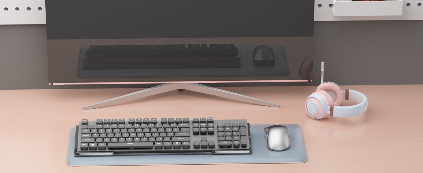 Acrylic Tilted Computer Keyboard Holder