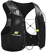Running Hydration Vest for Women Men, Lightweight Water Vest with 2 TPU 250ML Soft Flask, Adjusta...