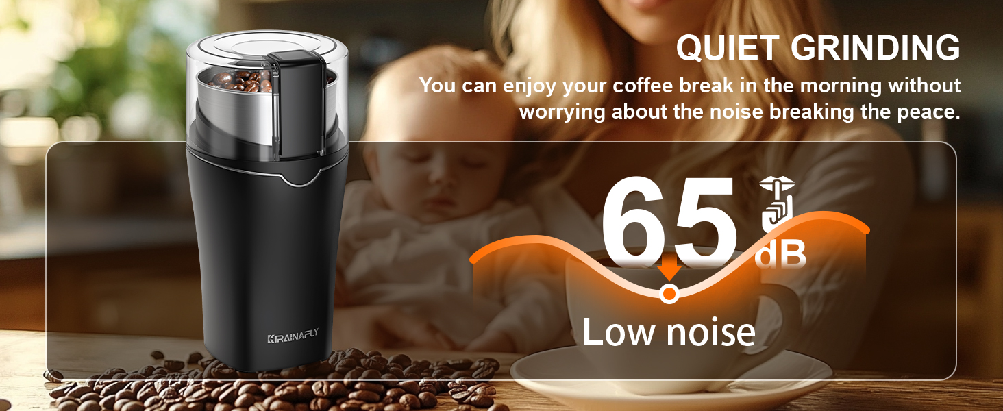 coffee grinder electric silver