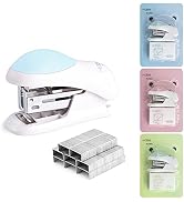 NEBURORA Mini Effortless Desktop Staplers with 400 Standard 26/6 Staples, 2-24 Sheet Capacity, In...
