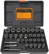 GIREORAN Bolt Extractor Kit, 32 Piece Easy Out Bolt Extractor Set, Rounded Bolt Remover, Extracto...