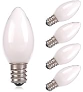 C7 Candelabra Led Light Bulbs - Small Night Light Bulb - 0.6 Watt Equivalent 7W Incandescent, E12...