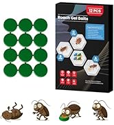 12 Pack Roach Killer Indoor Infestation Roaches Gel Bait Stations, Powerful Cockroach Killer Indo...