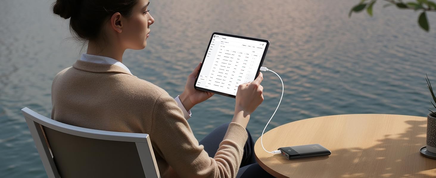 Essential for professionals! This power bank charges your laptop and phone all day at work.