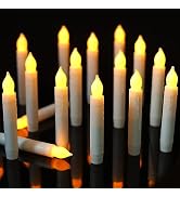 MUMCHASI Flameless Candles Battery Operated Candlesticks Flickering Hanging Fall Candles Electric...