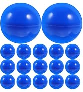Wakauto 50pcs Raffle Bingo Balls, 4cm Plastic Hollow Lotto Balls Round Vending Machine Capsules D...