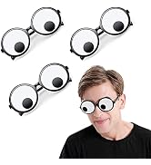 Delphinus Googly Eyes Glasses, Funny Googly Eyes Goggles Shaking Party Glasses