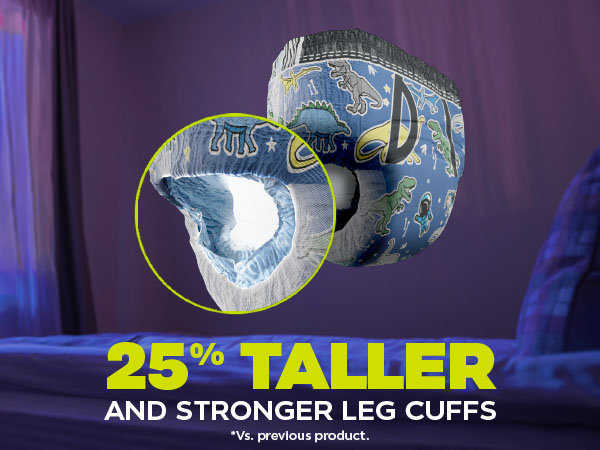 25% taller and stronger leg cuffs* * vs previous product