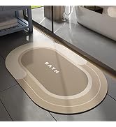 MontVoo Bath Mat-Bathroom Mat Bathroom Rug Absorbent Non Slip Quick Dry Stain Resistant Bath Mat ...